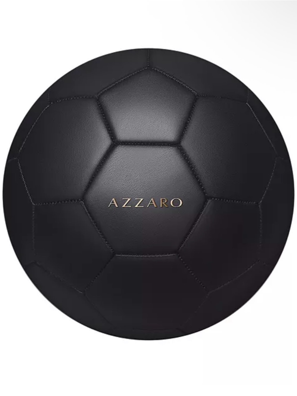 Azzaro Black and Gold Soccer Ball with Hand Pump New in Package